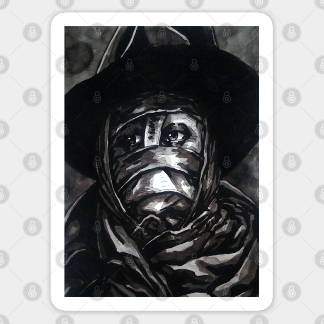 Darkman portrait (original) Sticker by StagArtStudios