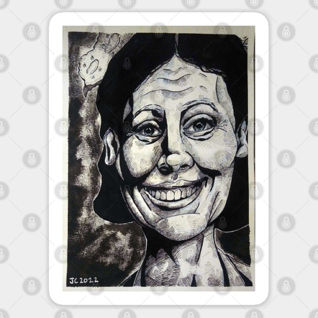 Pearl "I'm A Star" portrait (original) Sticker by StagArtStudios