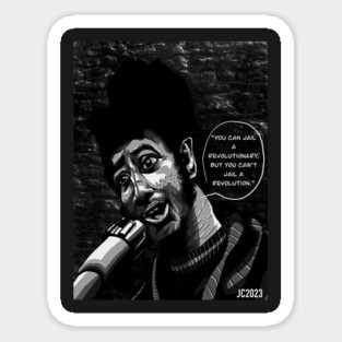 Fred Hampton “Can’t Jail A Revolution” portrait (digital) Magnet