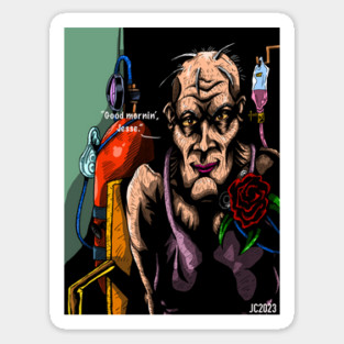 Preacher “Madame Marie L’Angelle” portrait (digital) Sticker