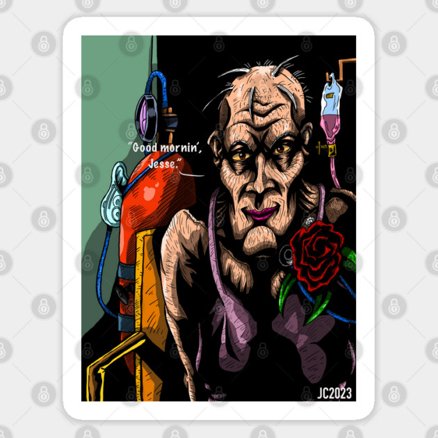 Preacher “Madame Marie L’Angelle” portrait (digital) Sticker by StagArtStudios