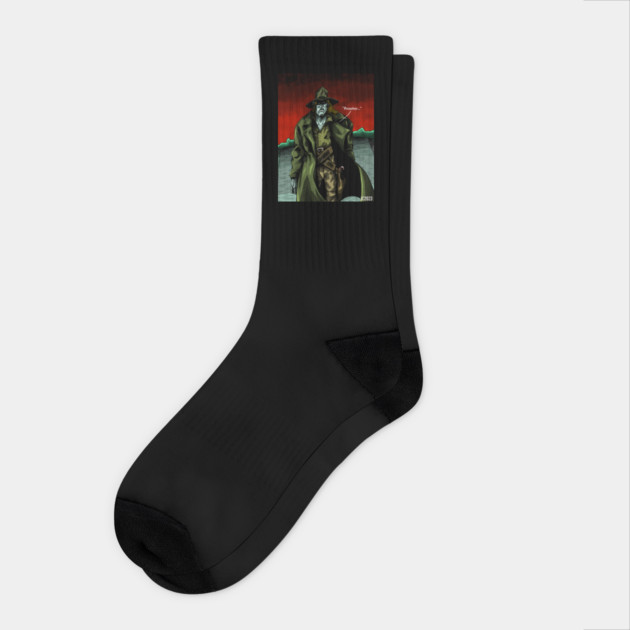 Preacher “The Man Comes Around” Saint Of Killers portrait (digital) Socks by StagArtStudios