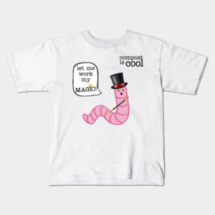 compost worm (magician) Kids T-Shirt