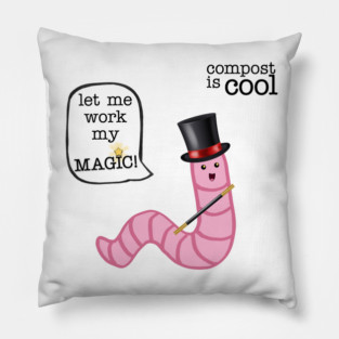 compost worm (magician) Pillow