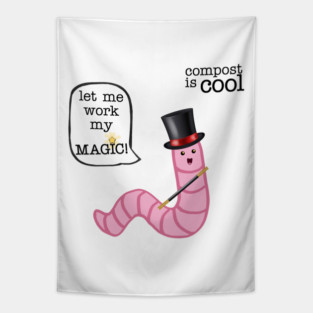compost worm (magician) Tapestry