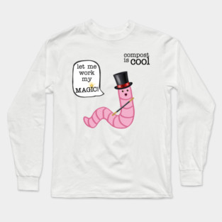compost worm (magician) Long Sleeve T-Shirt
