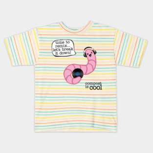 compost worm (dj) Kids T-Shirt