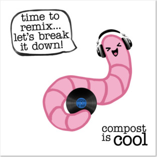 compost worm (dj) Posters and Art