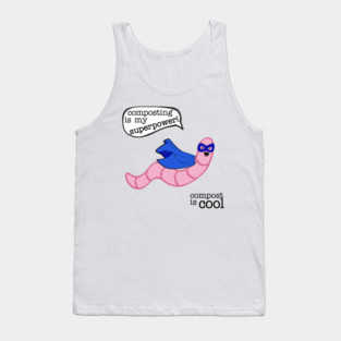 compost worm (superhero) Tank Top