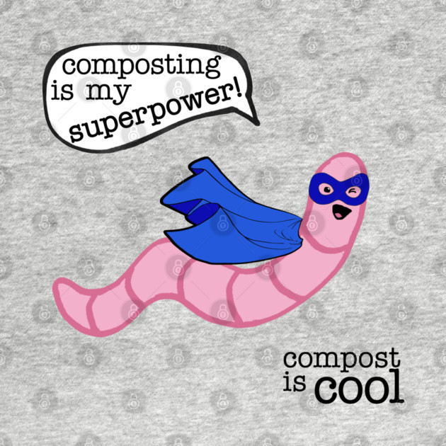 compost worm (superhero) by mystudiocreate