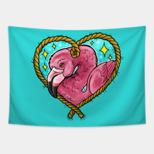 Flamingo Fren Tapestry