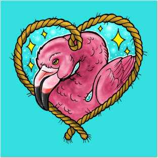 Flamingo Fren Posters and Art