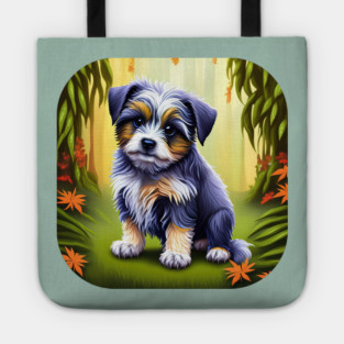 Havanese Puppy Dog Portrait Tote