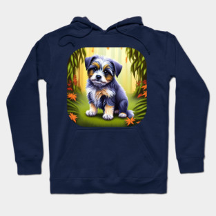 Havanese Puppy Dog Portrait Hoodie