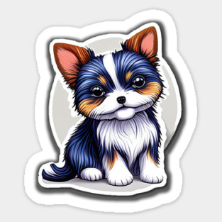 American Biewer Terrier Puppy Magnet