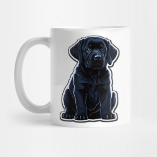 Black Labrador Retriever Puppy Mug