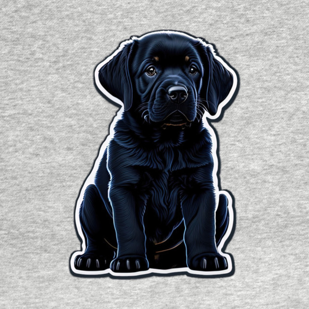 Black Labrador Retriever Puppy by SymbioticDesign