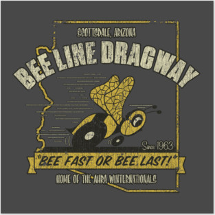 Bee Line Dragway Vintage Arizona Drag Racing Posters and Art