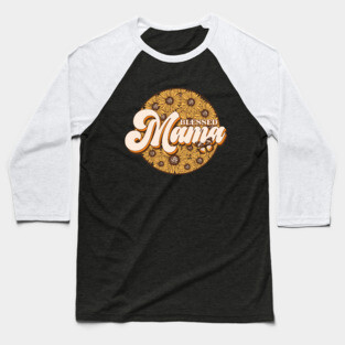 Blessed Mama Baseball T-Shirt
