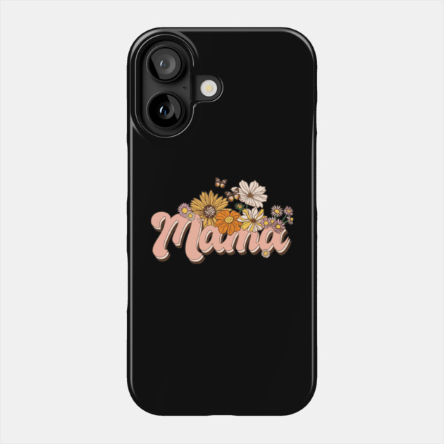 Floral Retro Mama Gift Phone Case by The WYLD Tribe