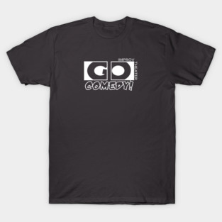 Go Comedy White Logo T-Shirt