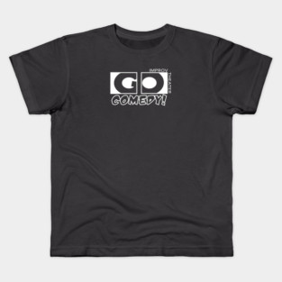 Go Comedy White Logo Kids T-Shirt