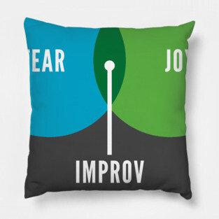 Fear, Joy & Improv Pillow