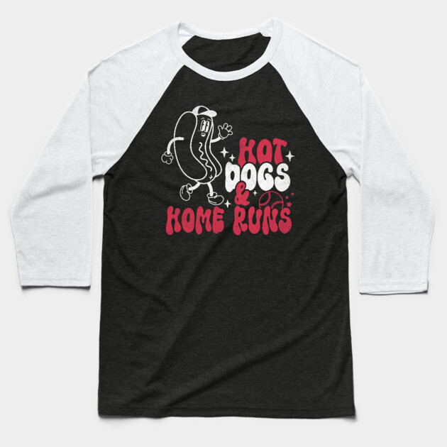 Hot Dogs and Home Runs Baseball T-Shirt by The WYLD Tribe