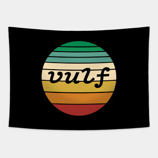 Retro Vulf Sunset Vulfpeck Design Tapestry