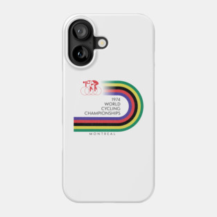 Retro Cycling - World Cycling Championships Montreal 1974 Phone Case