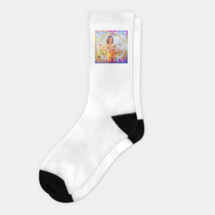 Katy Perry Prism Holographic flowers Socks