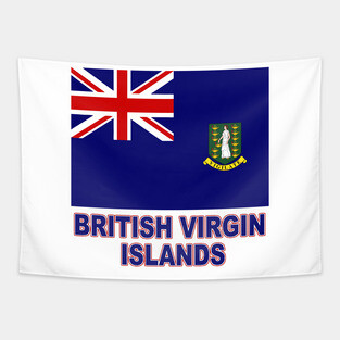 The Pride of the British Virgin Islands - BVI Flag Design Tapestry