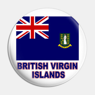 The Pride of the British Virgin Islands - BVI Flag Design Pin