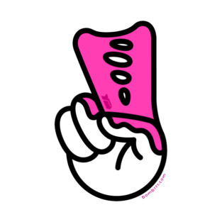 Pink Ink Peace Hand T-Shirt