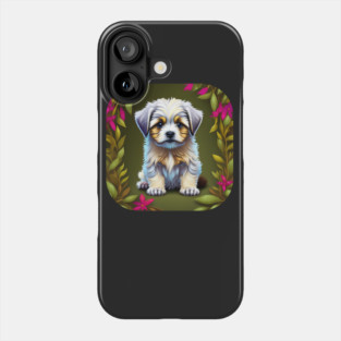 Havanese Puppy with White and Light Brown Markings Phone Case