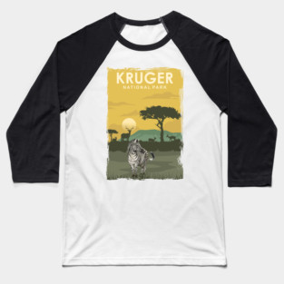 Kruger National Park Travel Poster South Africa Baseball T-Shirt