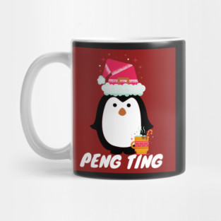 Peng ting christmas penguin British Slang Mug