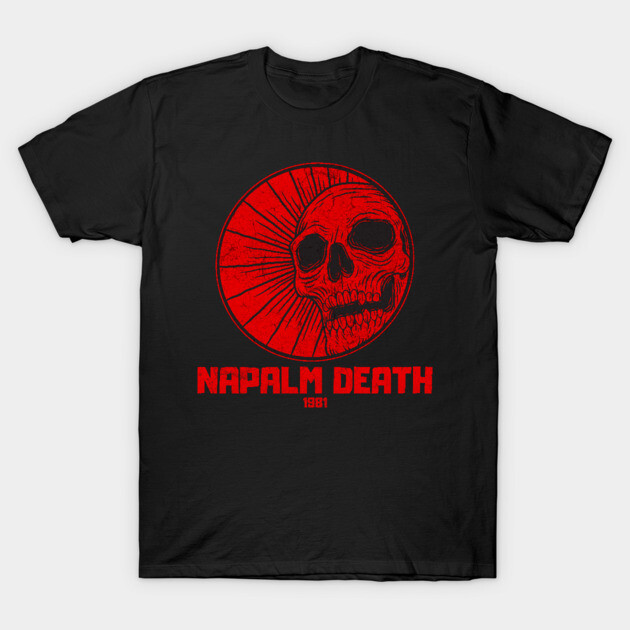 skull red napalm death vintage vibes - Napalm Death - T-Shirt
