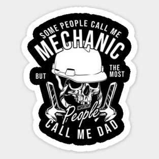 Mechanic Dad Sticker