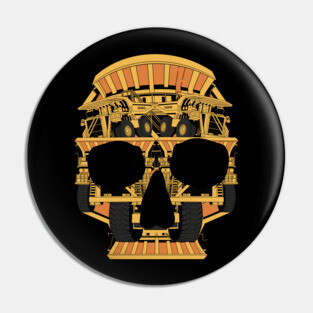 Dump Truck Skull Pin