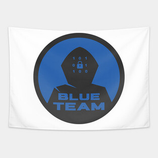 Cyber Security CTF Gamification Blue Team Logo Tapestry