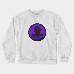 Cyber Security CTF Gamification Purple Team Logo Crewneck Sweatshirt