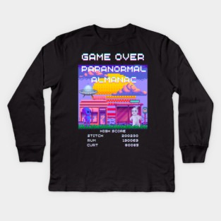 8 bit paranormal 2 Kids Long Sleeve T-Shirt