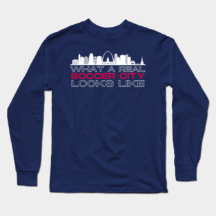 Real Soccer City Navy Long Sleeve T-Shirt