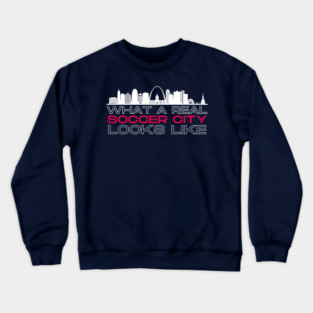Real Soccer City Navy Crewneck Sweatshirt