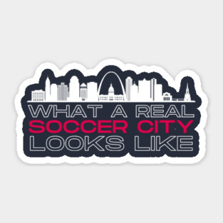 Real Soccer City Navy Sticker
