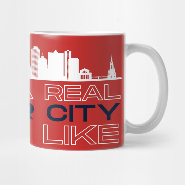 Real Soccer City Red by Litehouse Tees