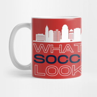 Real Soccer City Red Mug