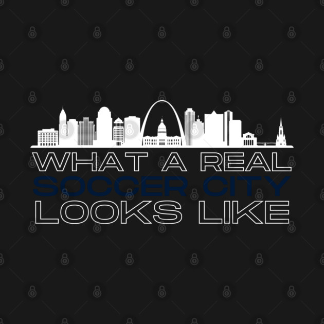 Real Soccer City Red by Litehouse Tees