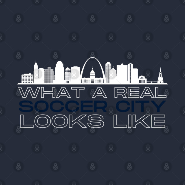 Real Soccer City Red by Litehouse Tees